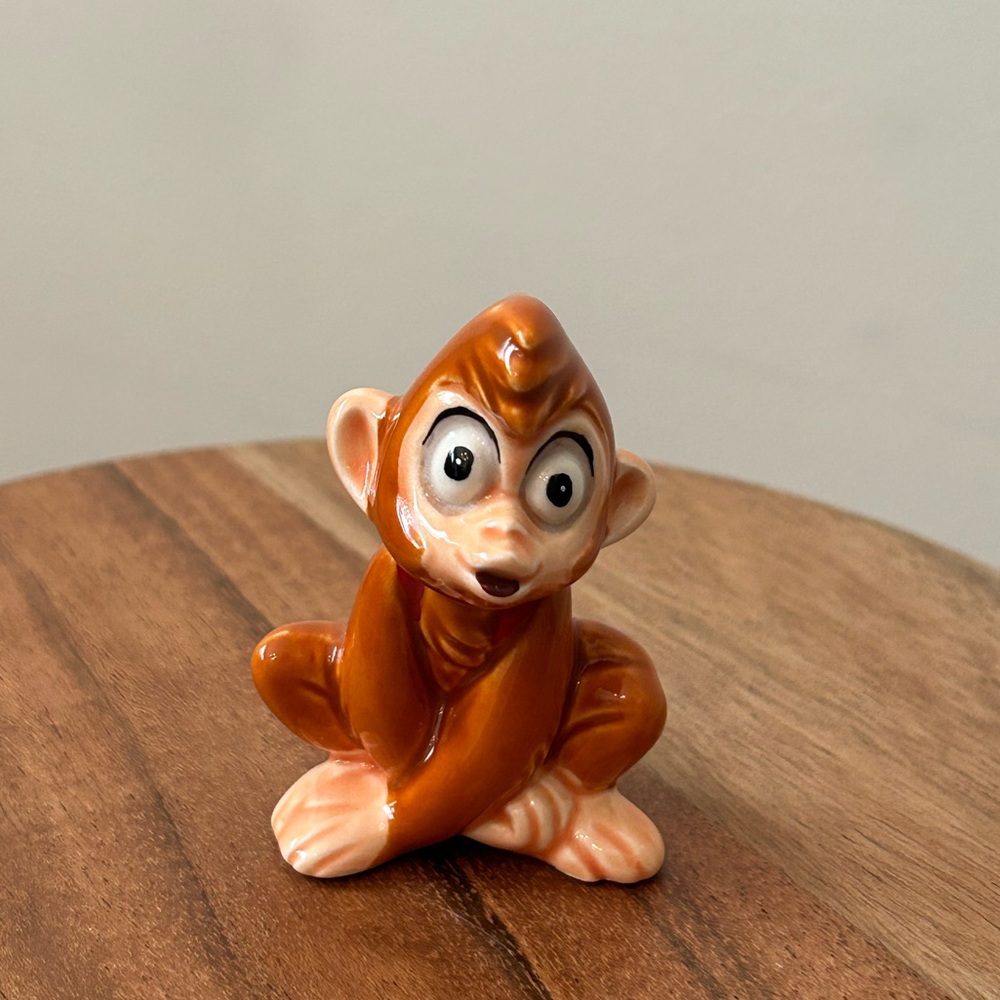 Disney Abu Vintage Figurine Porcelain Statue Aladdin Porcelain Collectible